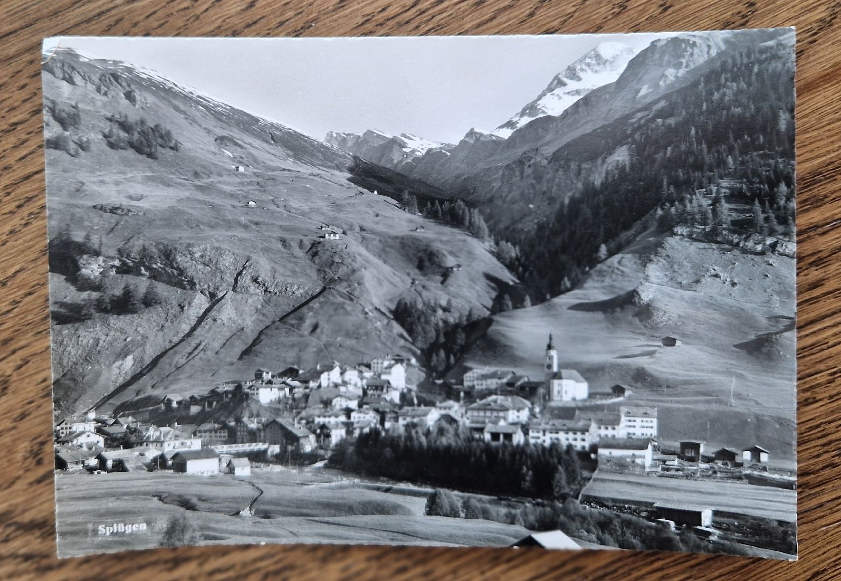 Cartoline postali: Splügen 1955 – Usato da Ebikon venduto da Donar50