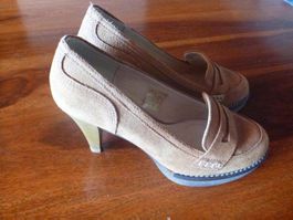 Pumps, Albamoda, Wildleder Cammel