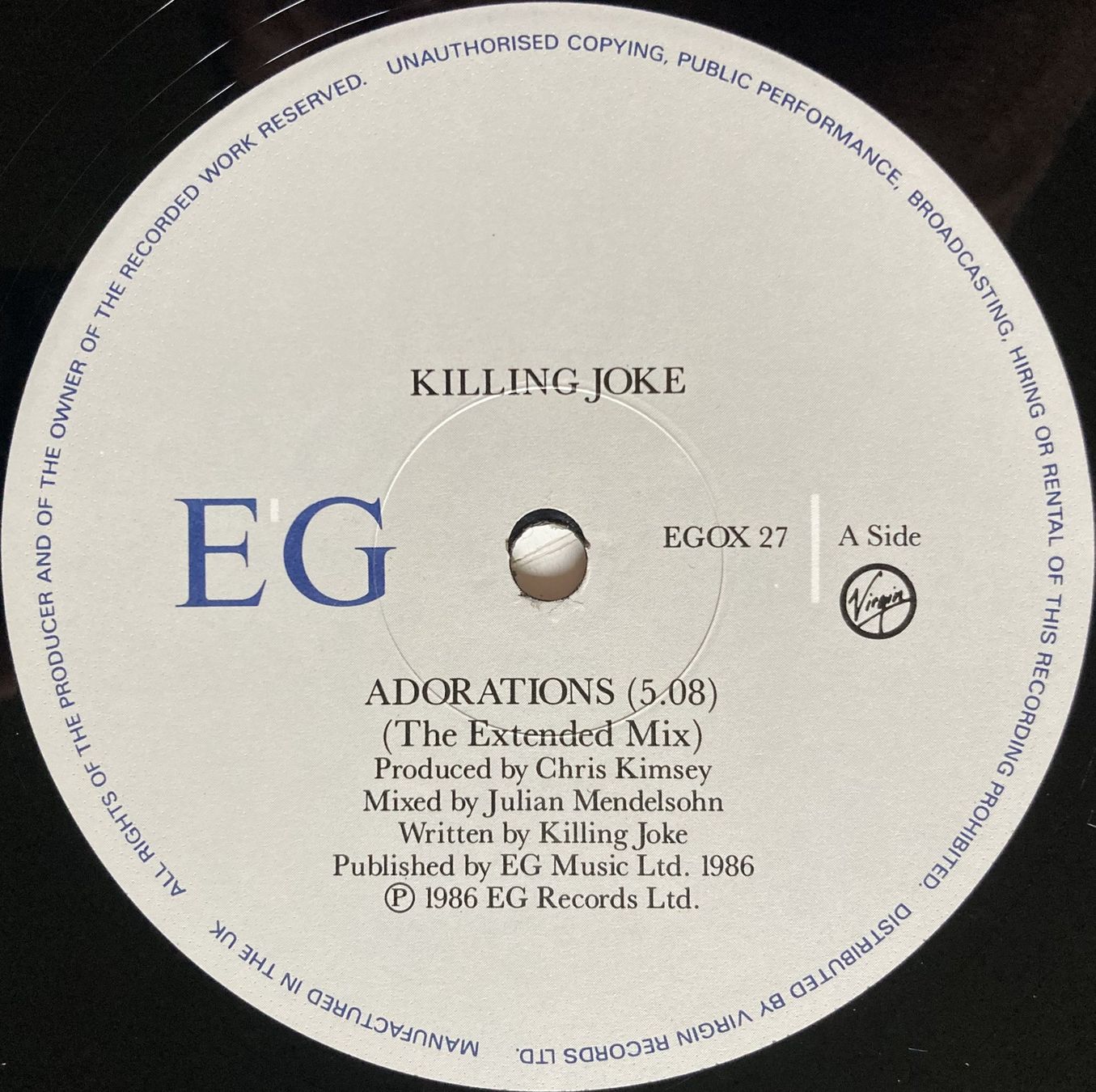 Dischi in vinile: KILLING JOKE - ADORATIONS – Usato da Bottens venduto da hotter-than-hell 2