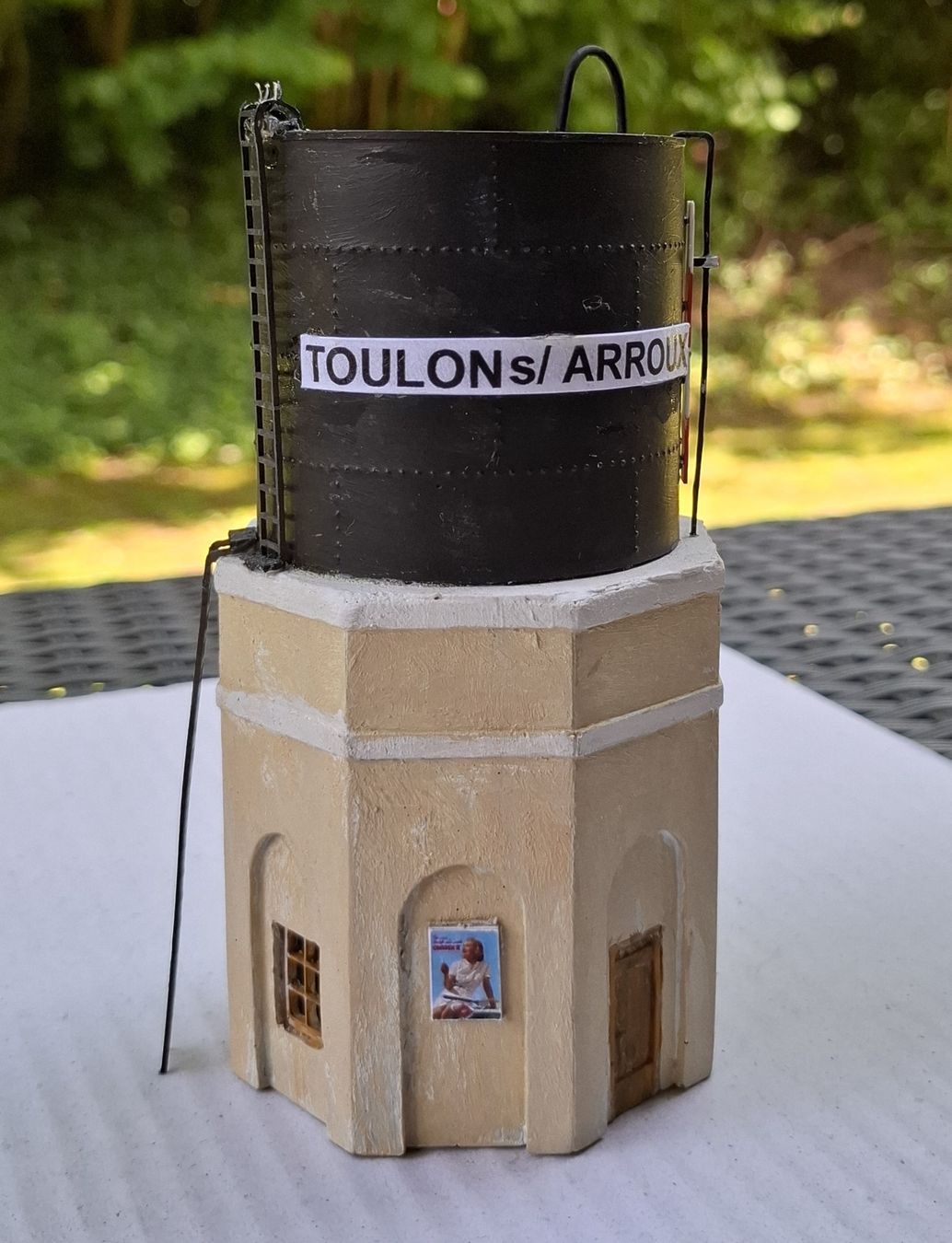 Kit di modellismo & Modellini statici: Eigenbau Wasserturm H0/H0m/H0e, ca 15 cm hoch.  – Usato da Zuchwil venduto da Efiutz 1
