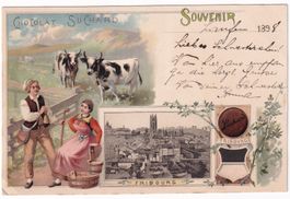 Chocolat Suchard Souvenir Fribourg 1898