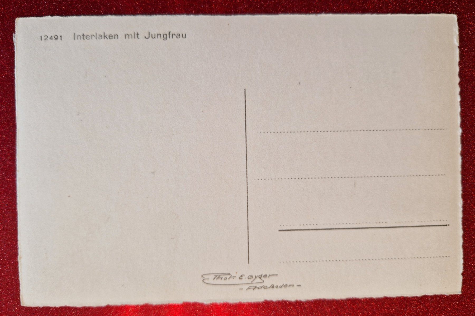 Cartoline postali: Interlaken mit Jungfrau – Nuovo (secondo la descrizione) da Melchnau venduto da Fishel 1