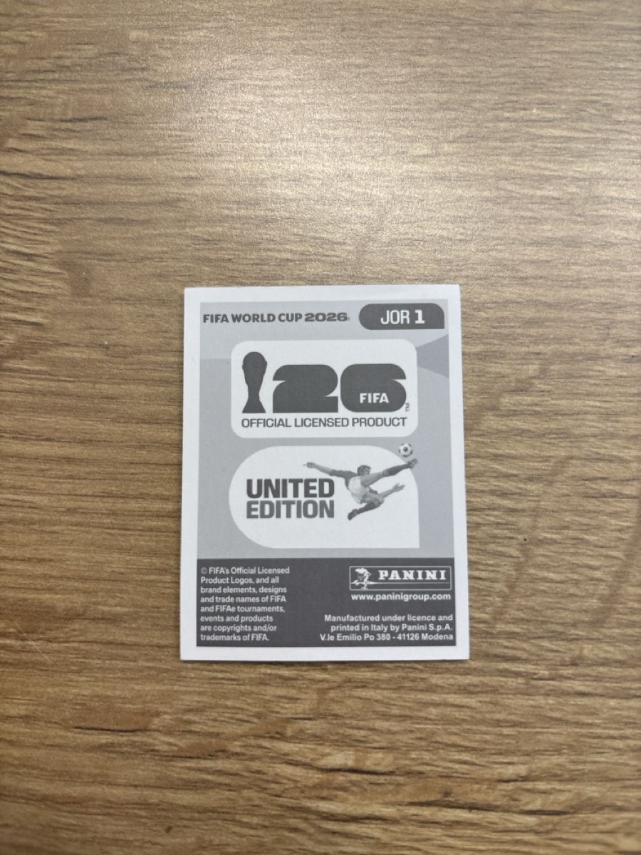 Panini Carte collezionabili: Panini Fifa WM 2026, JOR 1 – Nuovo (secondo la descrizione) da Niederwil AG venduto da pat_l6fn 1