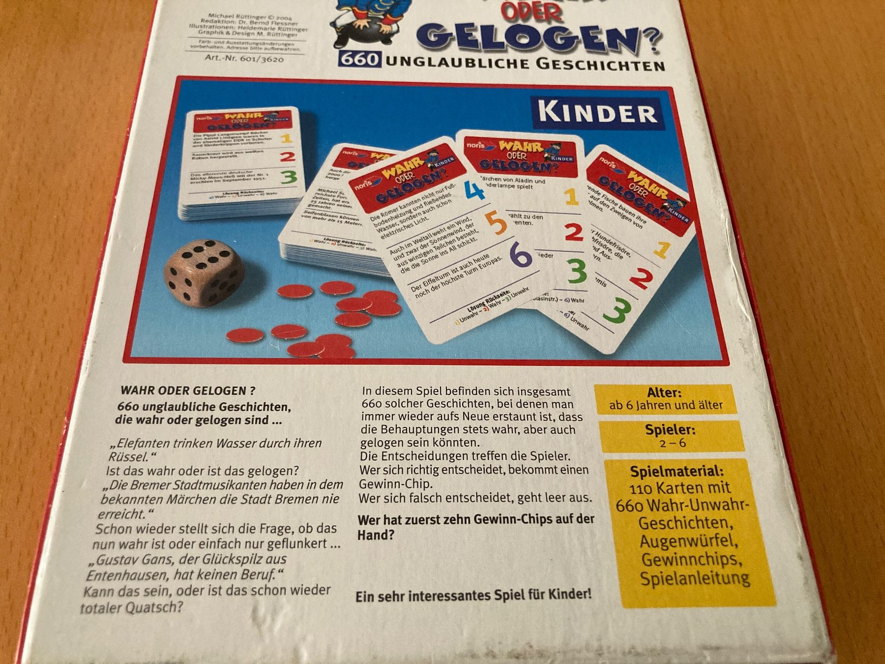 Jeux: "Wahr oder Gelogen ?"Kinderspiel – D'occasion à Gelterkinden par froggy80 1