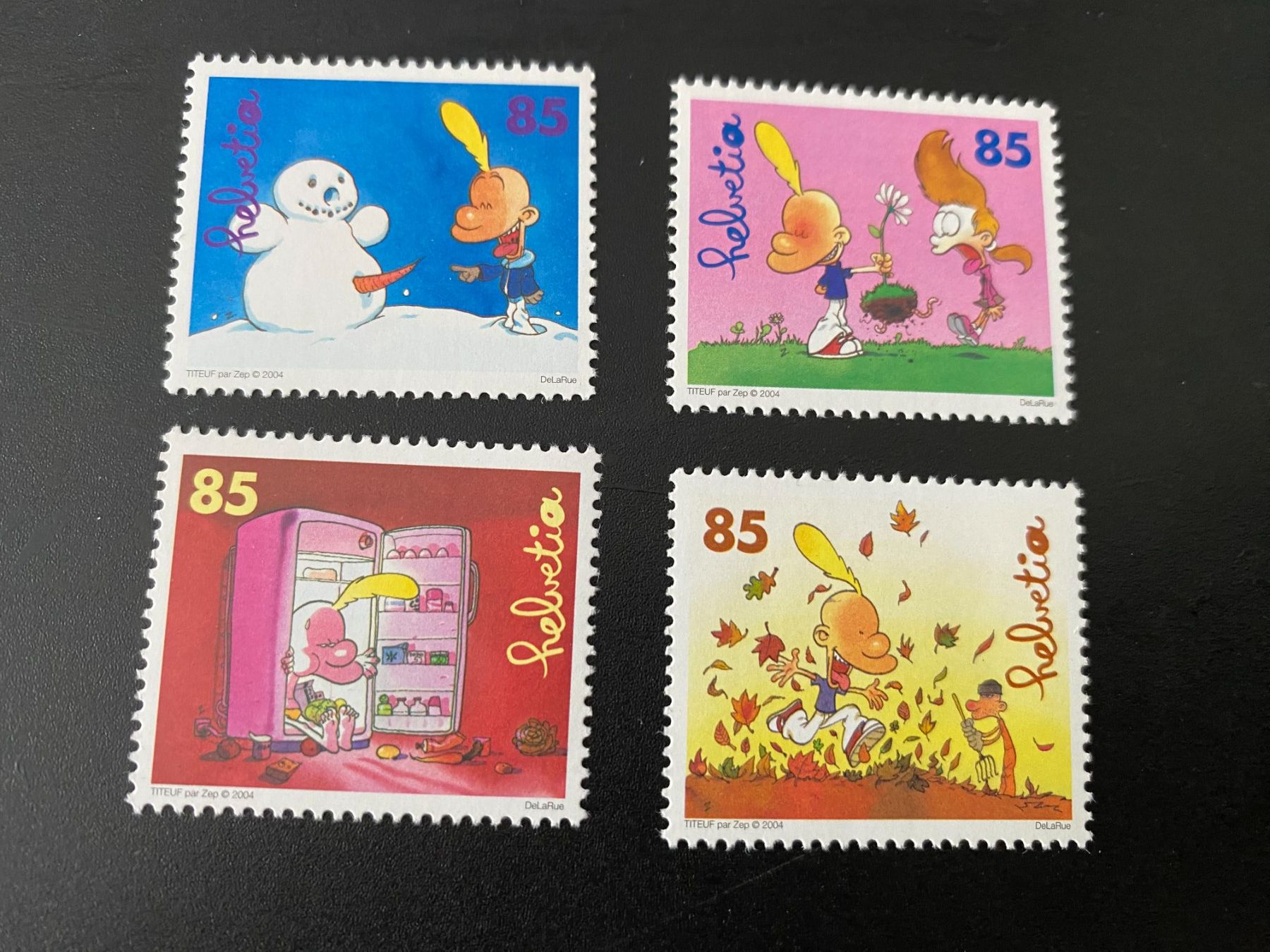 Tutti i francobolli: 2004 ** Comics  TITEUF   postfrisch  ZN 1112 - 1115 – Nuovo (secondo la descrizione) da Niederrohrdorf venduto da park5