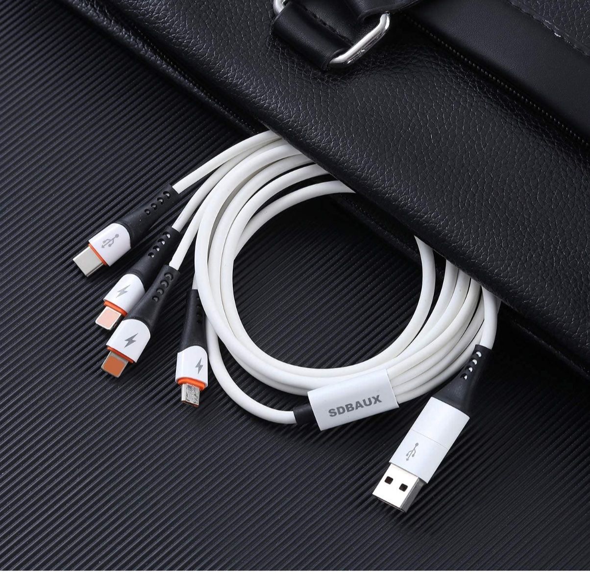 Kabel: Multi USB Kabel 6 in 1, 3A 1.2M Universelles USB A/C – Neu und originalverpackt aus Bülach von StoreInShop.com 6