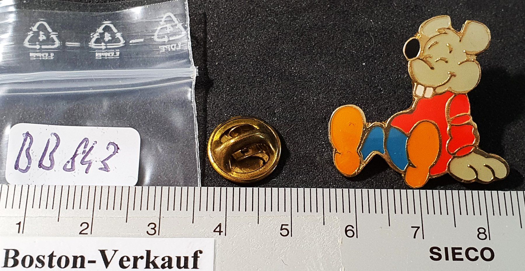 Placchette & Badge: BB843 - Pin  Maus – Usato da Reinach BL venduto da Boston-Verkauf 1