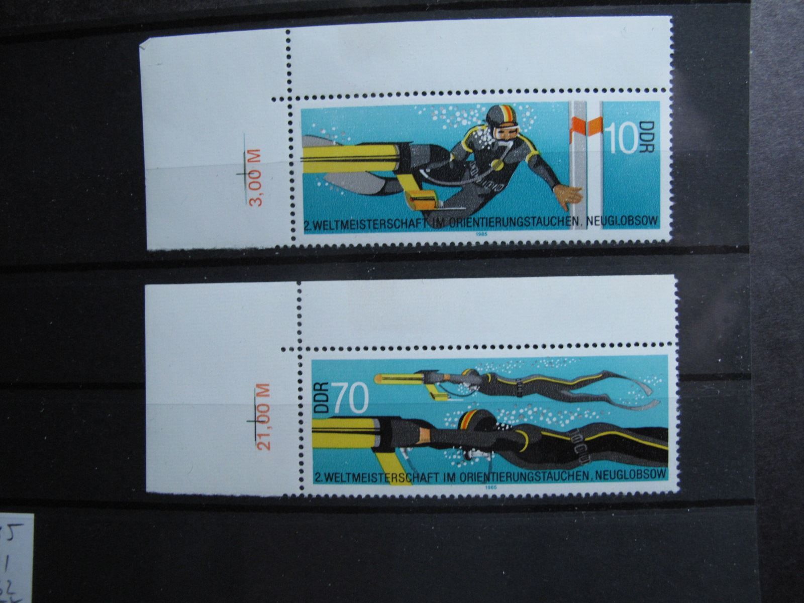 Tous les timbres: DDR 1985 Orientierungstauchen WM ** – D'occasion à Wil SG par fva01