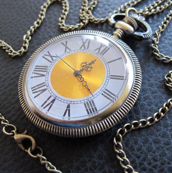 Orologi: Steampunk / Victorian Style Umhängeuhr – Nuovo (secondo la descrizione) da Schwanden GL venduto da UHRKNALL 1
