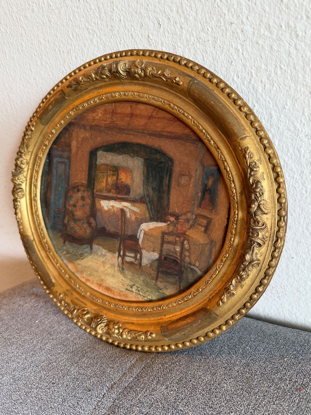 Dipinti: A. Weber - Gemütliche Innenszene - Einzigartig – Usato da Basel venduto da PAUL_ART 4