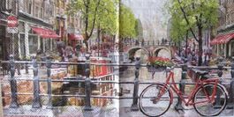 Serviette amsterdam canal 25x25 (d292) 2Stk.
