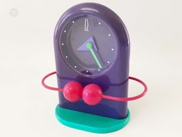 Vintage 80s Tischuhr Pendeluhr Memphis Postmodern Design
