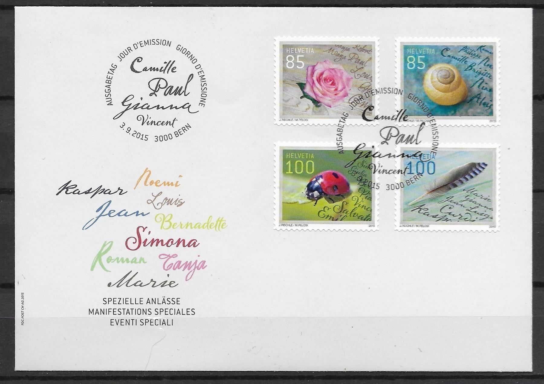 Alle Briefmarken: F1563 - FDC Occasions spéciales – Gebraucht aus Trélex von Phil_Albert