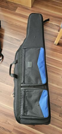 Waffen Tasche gepolstert, schwarz blau, neuwertig