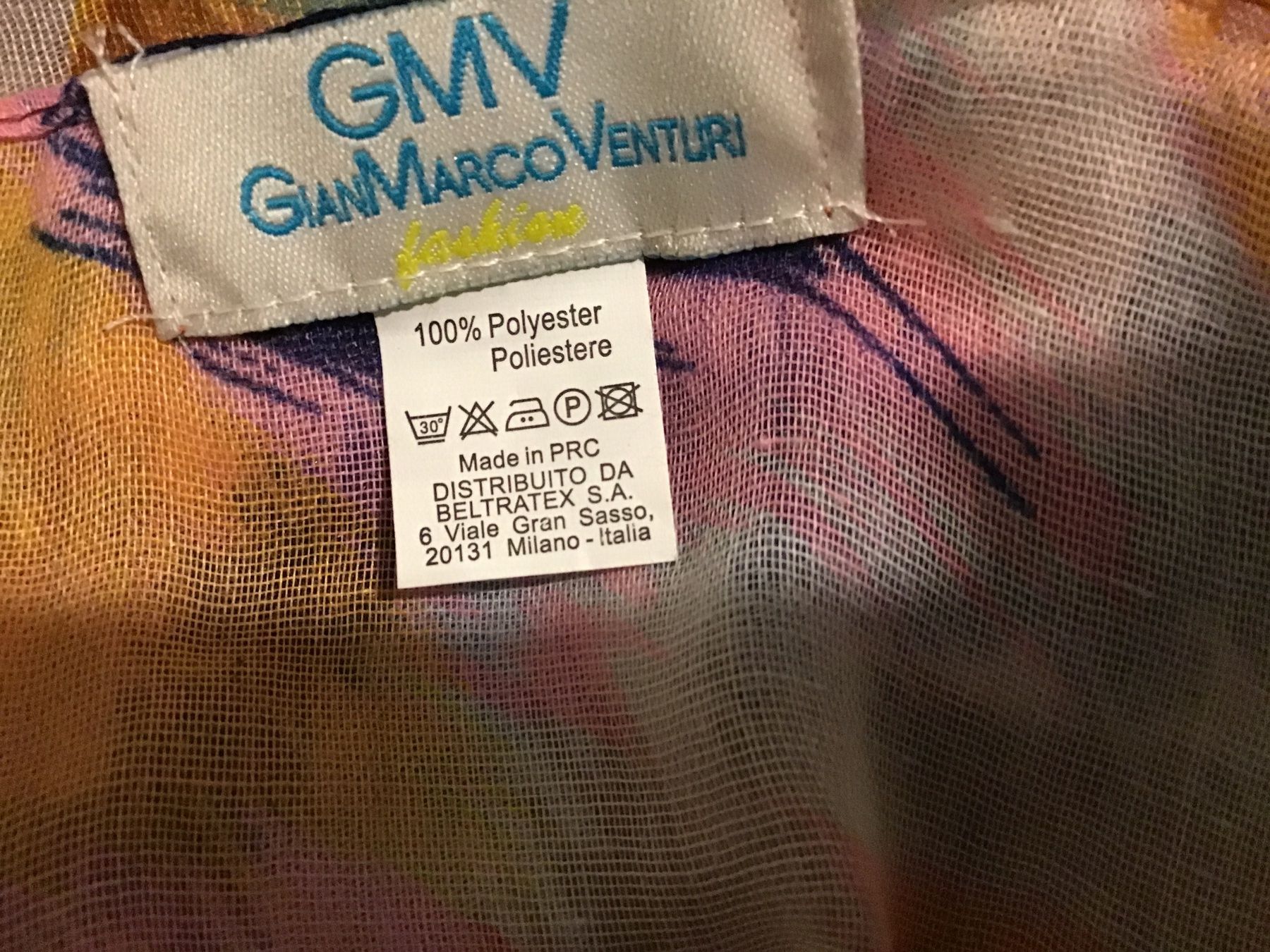Foulards, Tücher & Schals: SCHAL LANG GMV GIAN MARCO VENTURI BUNT – Neu (gemäss Beschreibung) aus Glattfelden von ire_w6h2 3
