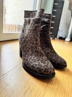 Stiefeletten mit Leo-Muster Groesse 39 guter Zustand