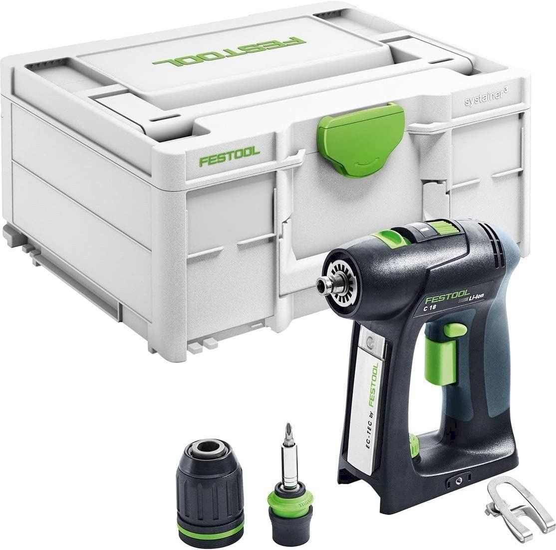 Festool Trapani: Festool C 18-Basic Akku-Bohrschrauber – Nuovo e nell'imballaggio originale da Bottighofen venduto da zaap