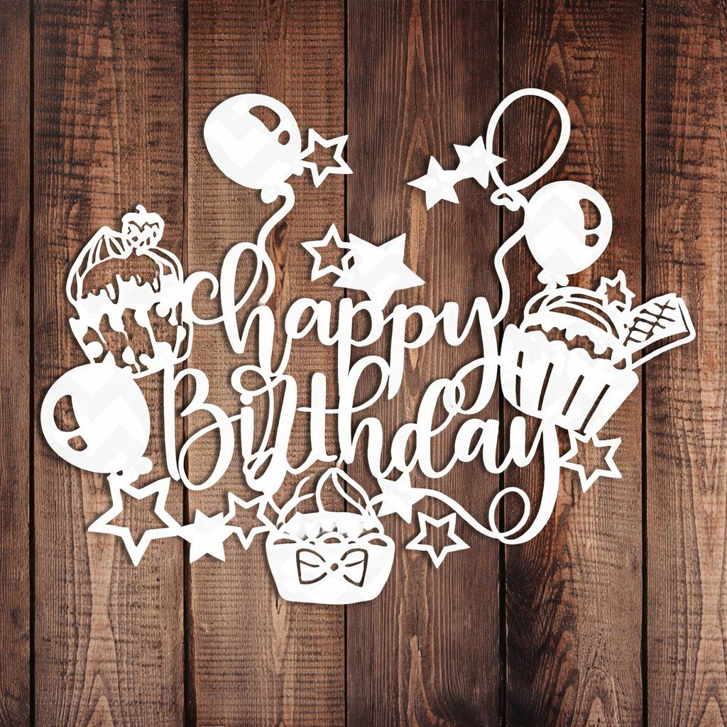 Schablonen: Neue Stanzschablone Happy birthday,  Geburtstag – Neu und originalverpackt aus Effretikon von wenuss 2