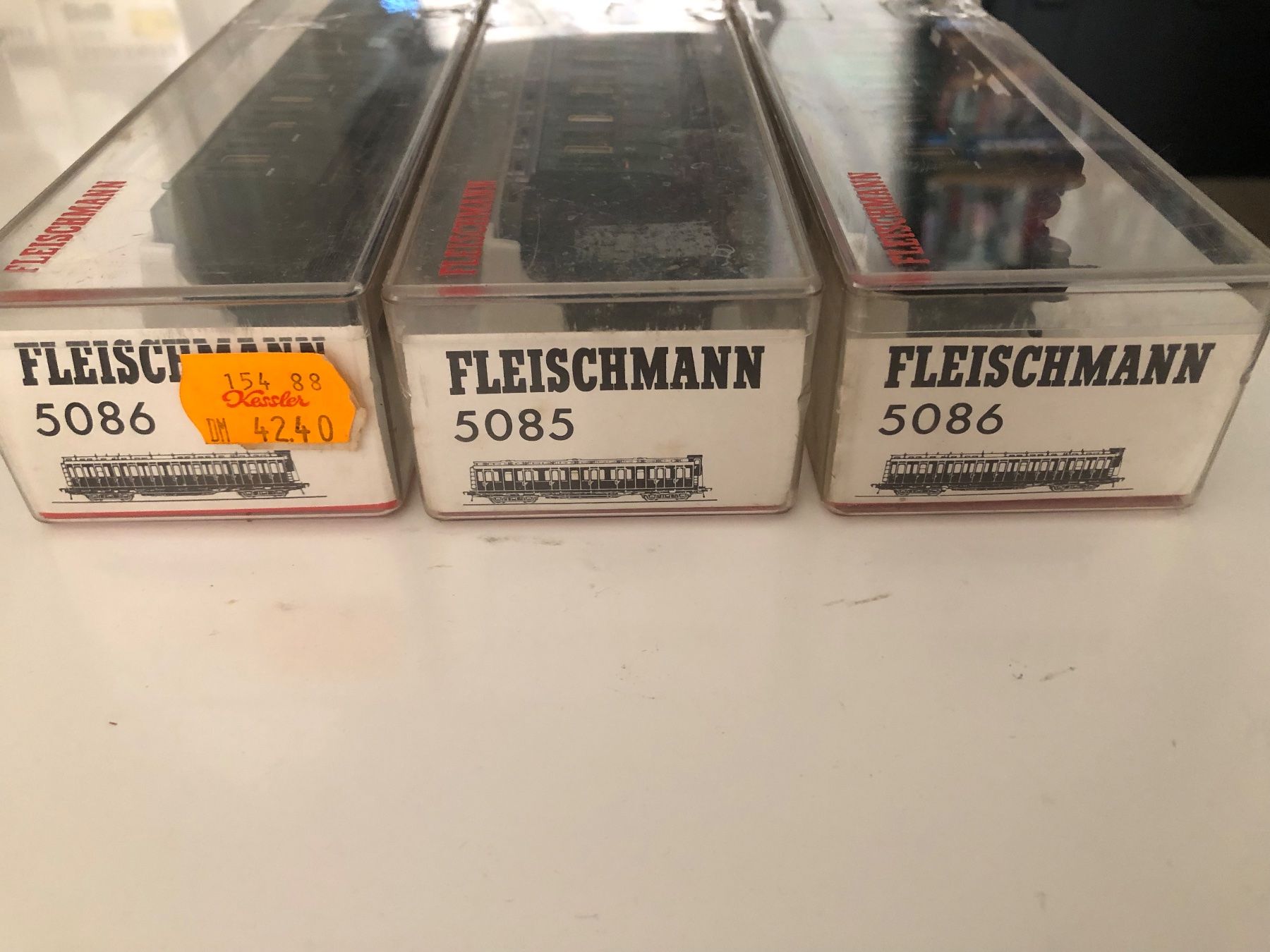 Fleischmann Modellini di ferrovie: Fleischmann 1x 5085 und 2x 5086 – Usato da Ostermundigen venduto da Garmin03 1