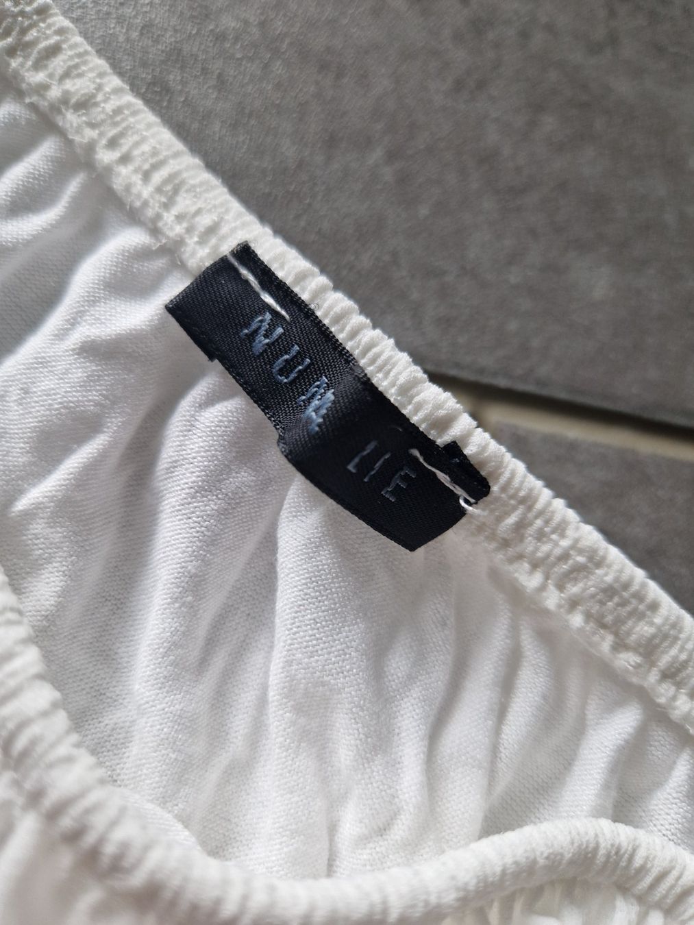 Camicette: NUNA LIE  Plissee-Bluse  weiss  gr. S – Usato da Mezzovico venduto da maemy 2