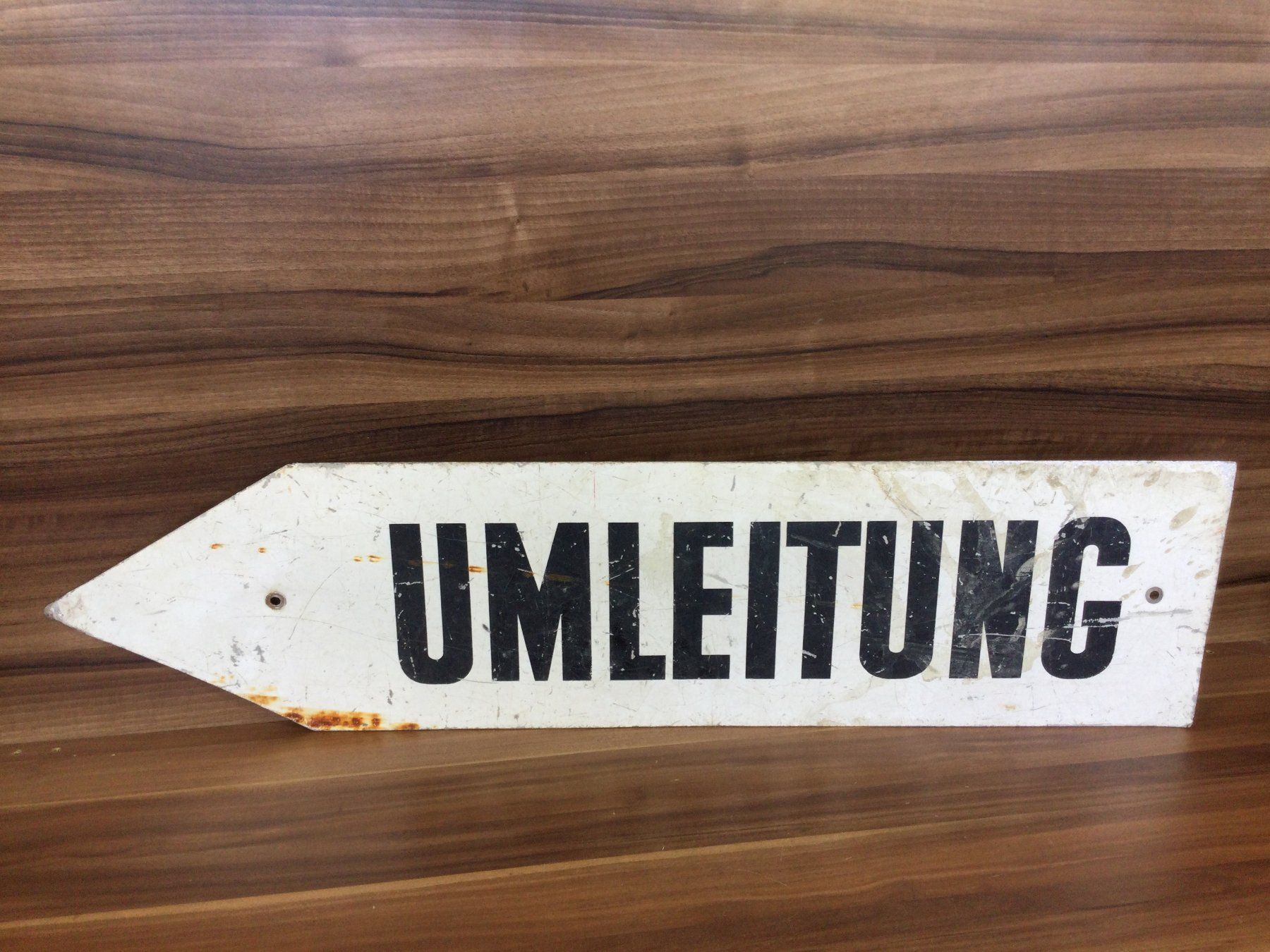 Schilder: Gebrauchtes Aluminium Schild Umleitung – Gebraucht aus Wangen SZ von kuriosum12 2