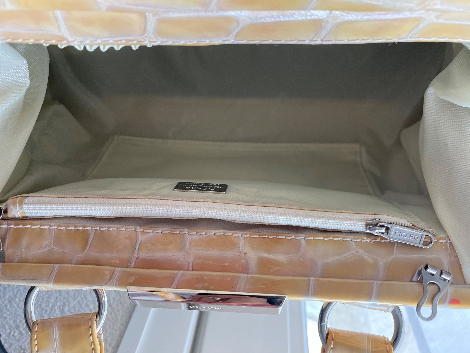 Picard Borse da donna: Sac à main PICARD en Cuire – Usato da Safnern venduto da Shalom7 5