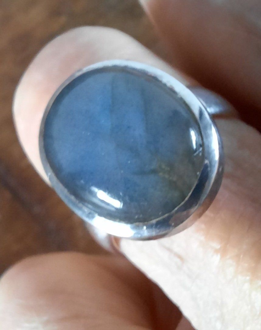 Ringe: Silberring 925 mit Labradorit Edelstein – Gebraucht aus Mönchaltorf von Espressina 2