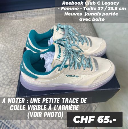 Reebok Club C Legacy femme , Taille 37 / 23.5 cm