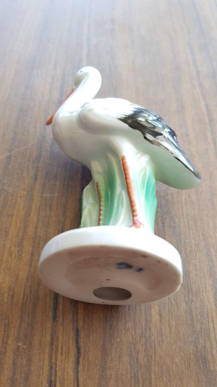 Statuette: Porzellanfigur Storch antik – Usato da Mörschwil venduto da wunderkiste44 8