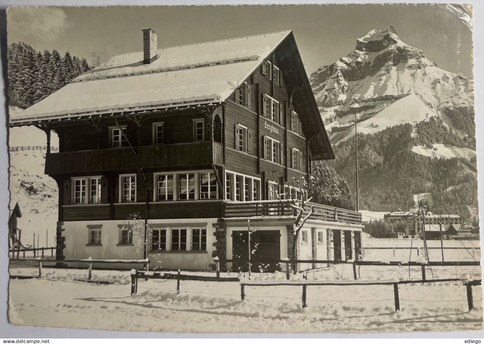 Cartoline postali: ENGELBERG - "Berghaus" S.J.H 1951 – Usato da Lutry venduto da Ediego