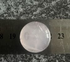 2 Rosenquarz Cabochons gross – Naturstein – Schmuck DIY