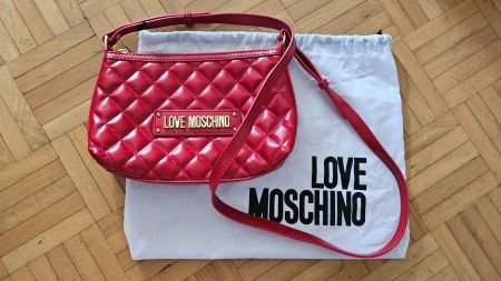 Love Moschino Umhängetasche rot gesteppt