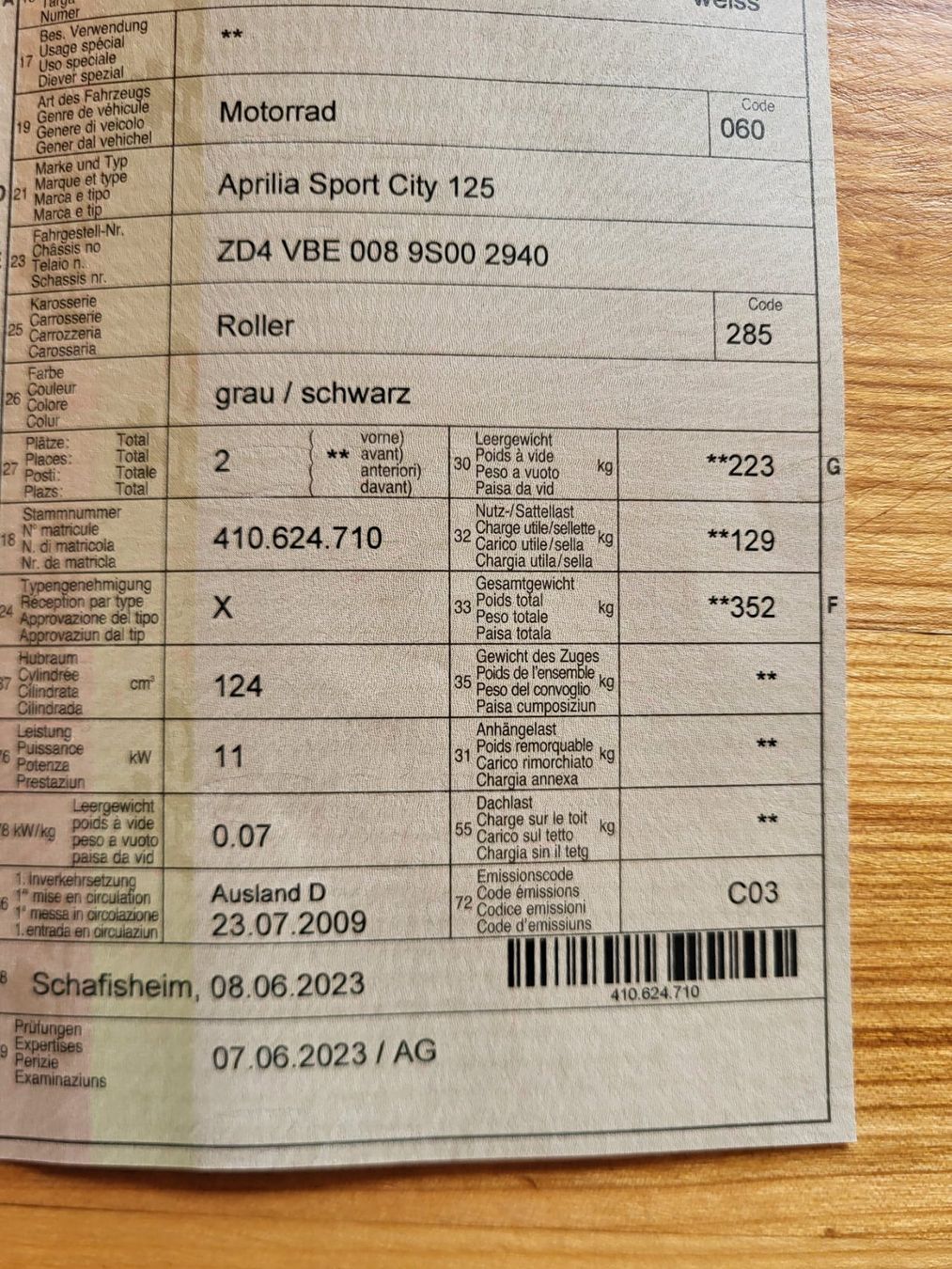 Aprilia Scooters: Aprilia Roller 125ccm – Gebraucht aus Untersiggenthal von LeaVerena 4