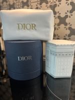 DIOR ~ lot of 2 candles & makeup bag