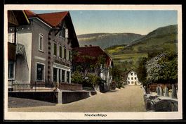 AK Niederbipp, Straßenpartie mit Gasthaus