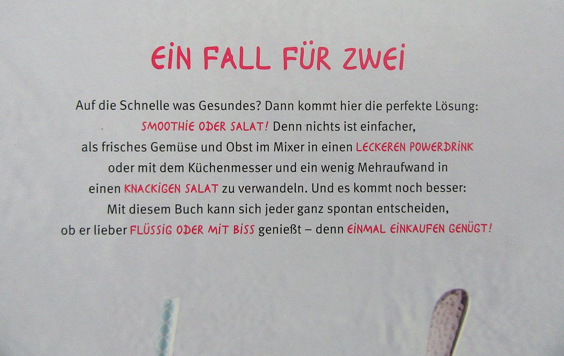 Libri: Smoothie oder Salat ? - Eine Zutatenliste • 2 Möglichkeiten – Usato da Auenstein venduto da Padabimbim 1