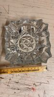 Aschenbecher Glas kristallklar Vintage schwer Zustand gut
