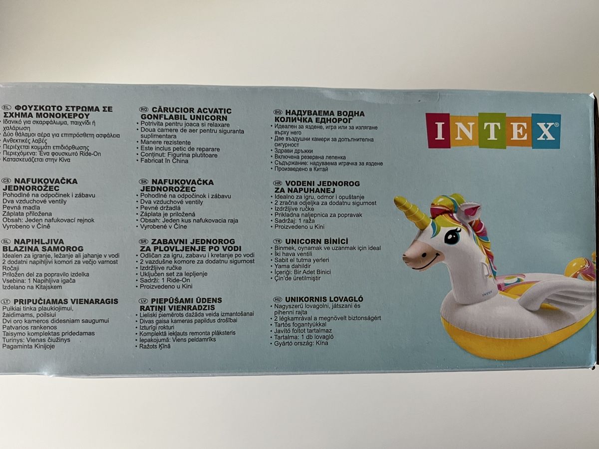 Salvagente: Intex Wet Set Collection Einhorn Schwimmtier NEU – Nuovo e nell'imballaggio originale da Walchwil venduto da uutradach 2