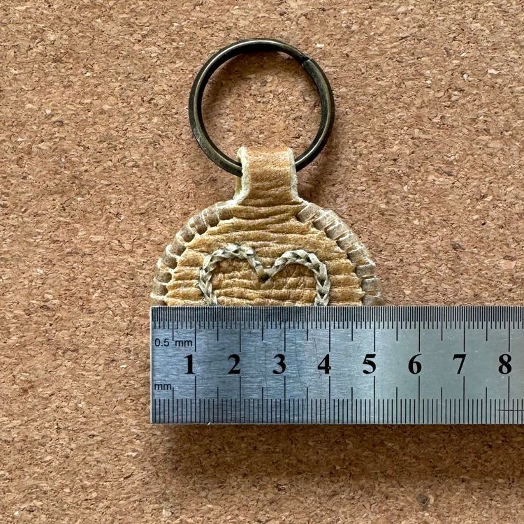 3er-Set Schlüsselanhänger Aus Geflochtenem Leder – Schwarz, Rot, Braun, 12,2 Cm, Mit Metallring