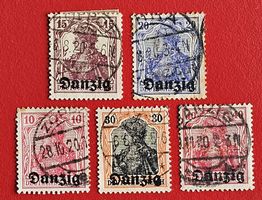 DEUTSCHES REICH FREIE STADT DANZIG GDANSK POLEN GEBRAUCHT