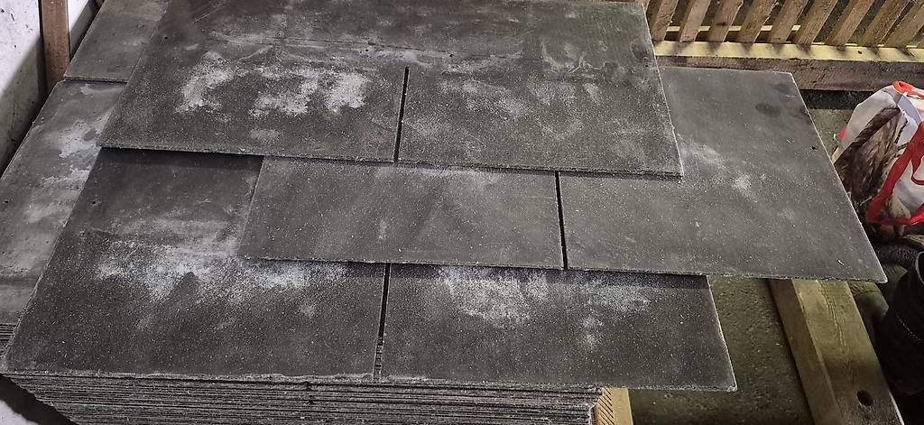 Eternit Piatti di portata: Faserzement (Eternit) Fassadenplatten 40m2 – Usato da Seedorf UR venduto da Eschholz 3