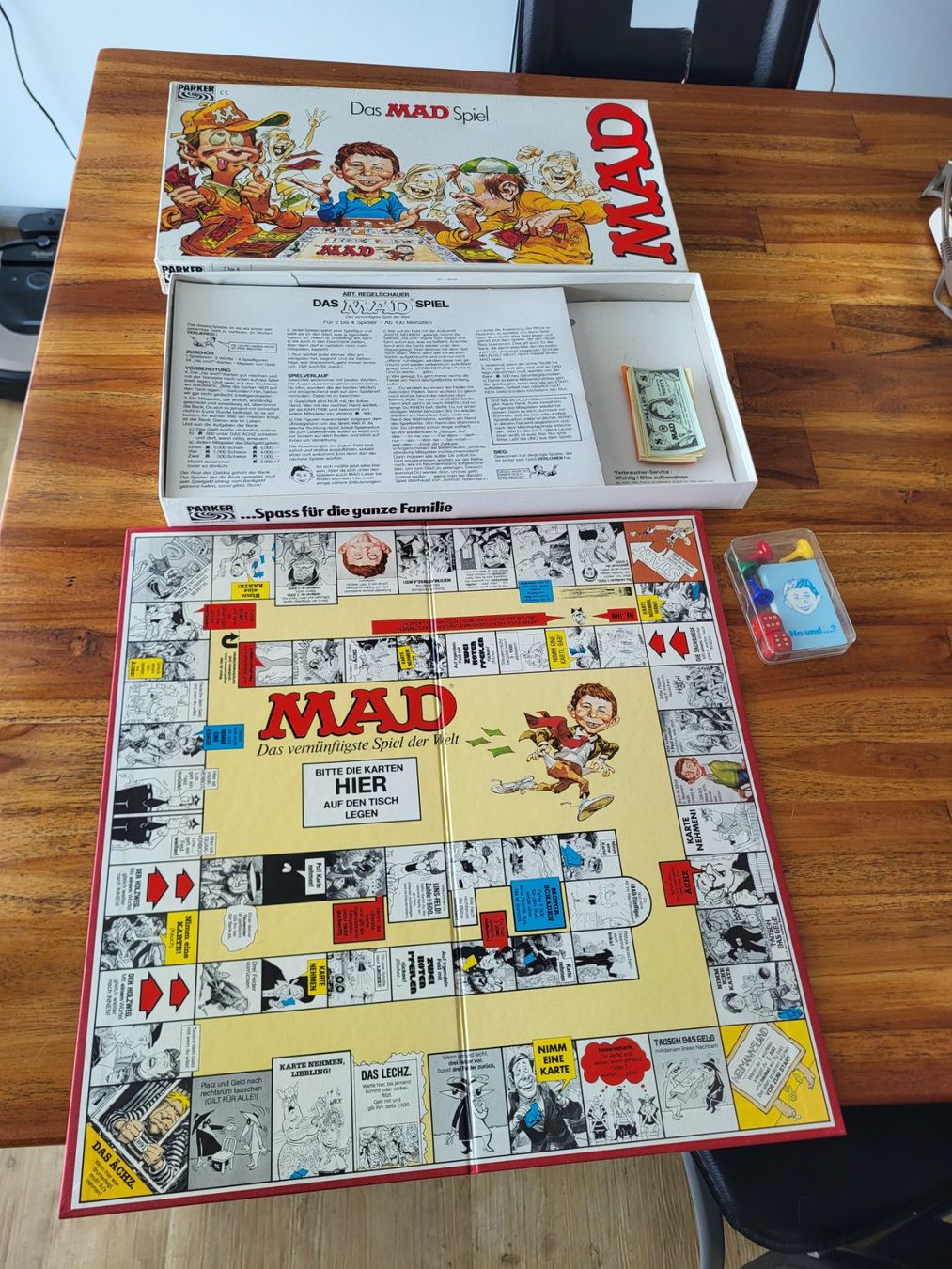 Jeux: Brettspiel MAD von  Parker 1982 – D'occasion à Niederhelfenschwil par Bruce019 1