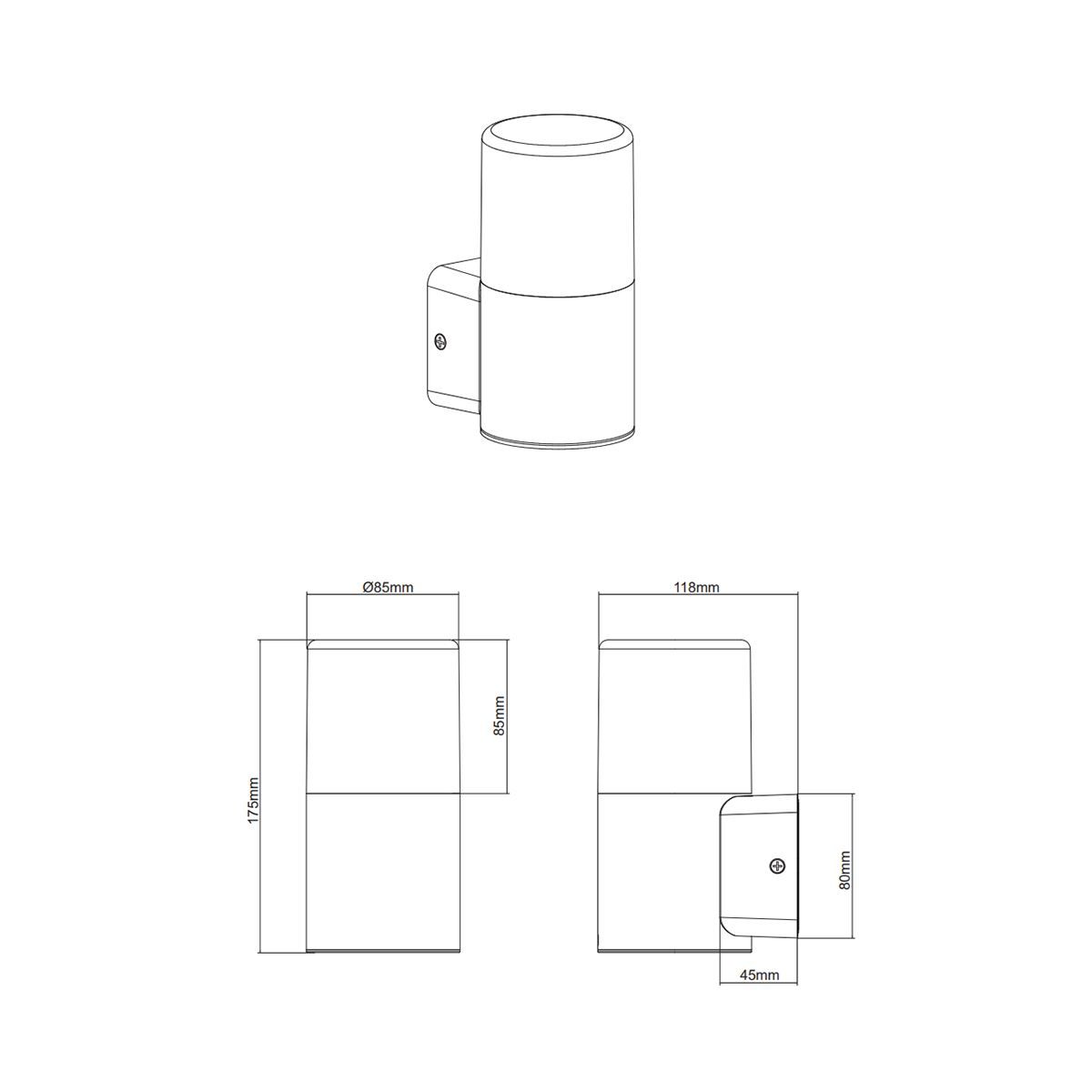 Lampade: Aussen Wandleuchte, IP44, 18 cm x 8 cm – Nuovo (secondo la descrizione) da Kreuzlingen venduto da Smart-Light 3