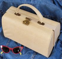 ⚜️ Vintage CHENEY ENGLAND Handtasche (Hartschale) 60er Jahre