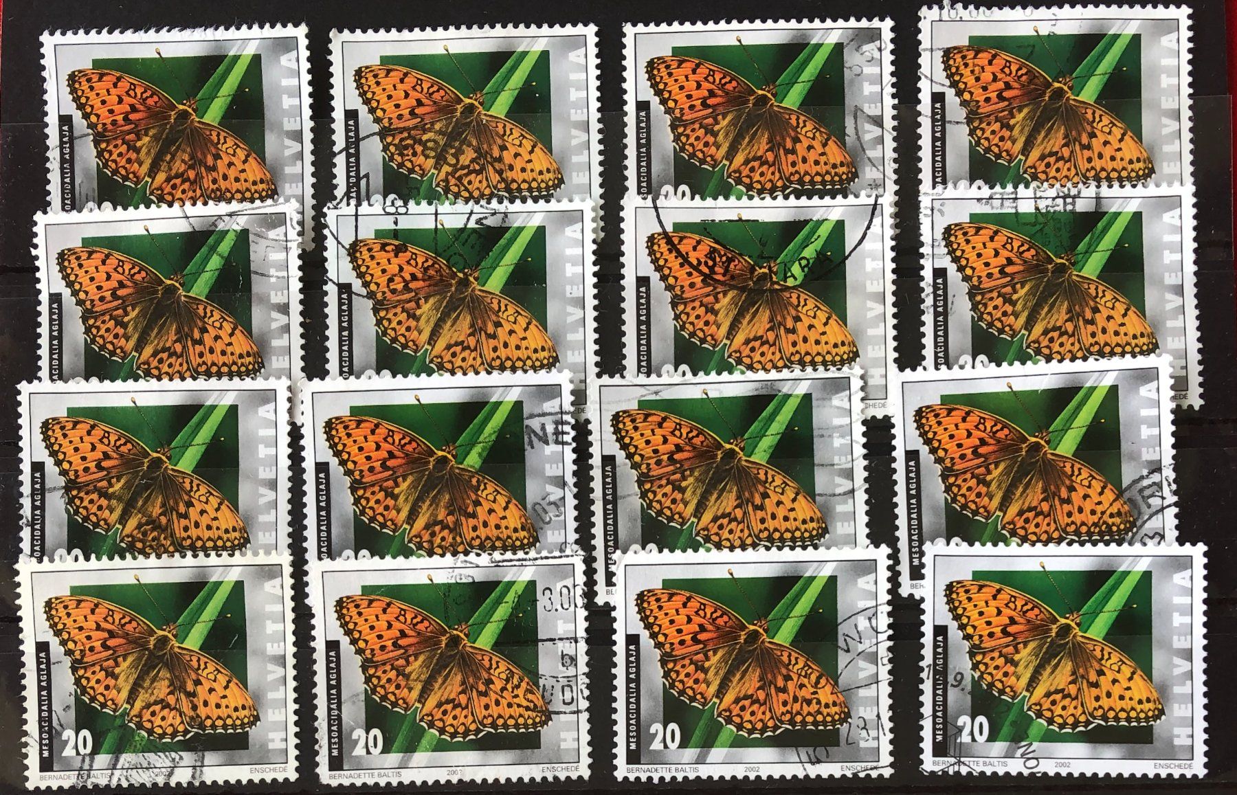 Tutti i francobolli: Nr.1062 Steckkarte mit Stempel – Usato da Aarau venduto da Billa007