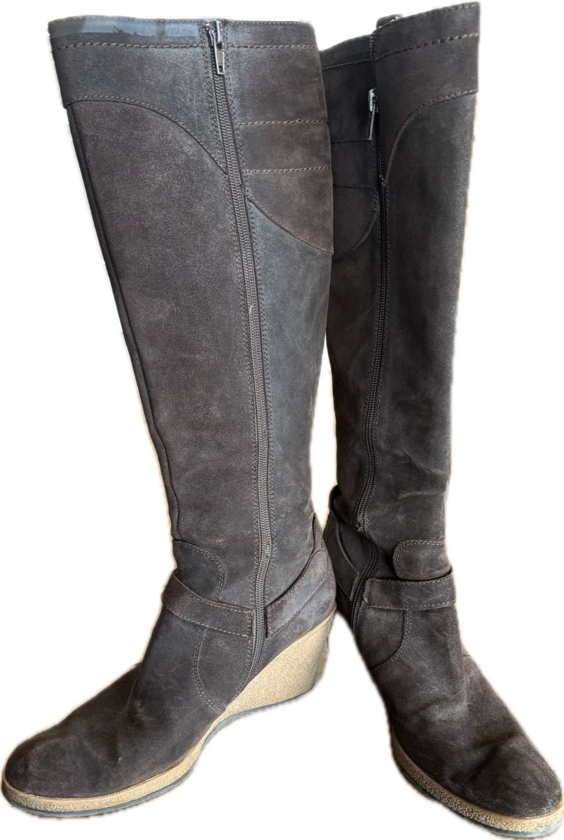 Scarpe da donna: Bottes CafèNoir cuir marron 41 – Usato da Dotzigen venduto da SecondHandGems