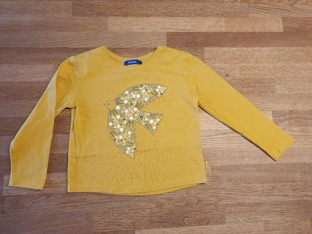 Süsses Langarmshirt von Okaidi, Gr. 98, Sendgelb