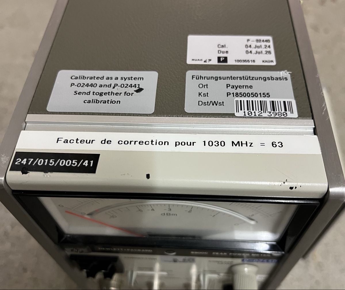 Hewlett Packard Misurare: HP 8900C Peak Power Meter HF Messgerät Hewlett Packard Labor – Usato da Oberhofen Thun'see venduto da SwissTreasure 2