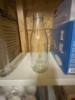 Weithalsflasche, Milchflasche aus Glas