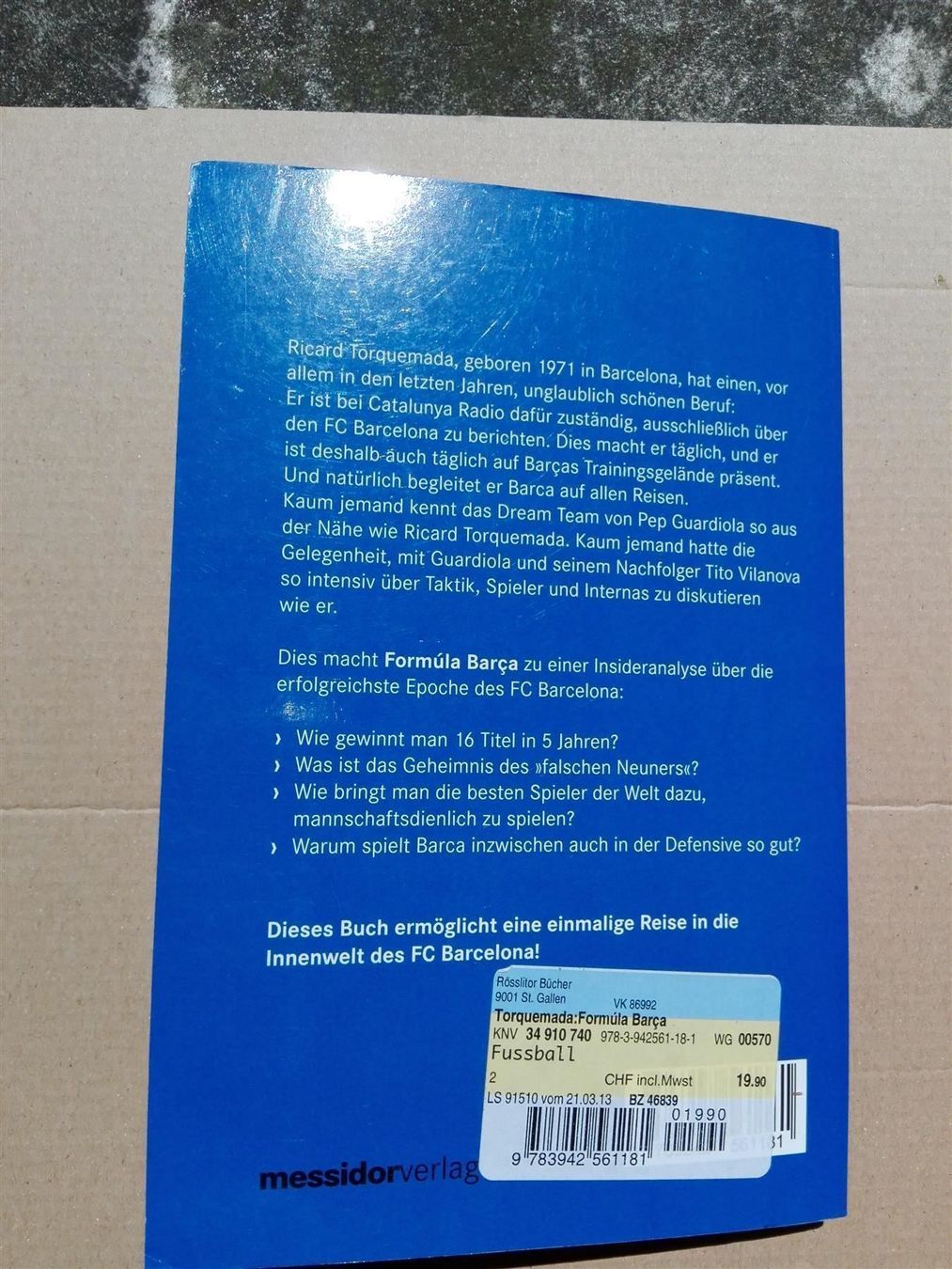 Bücher: Formúla Barça   (Ricard Torquemada) – Gebraucht aus St.Gallen von elk2022 9
